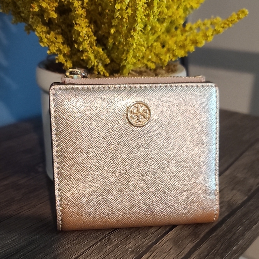 Tory Burch Metallic Gold Wallet